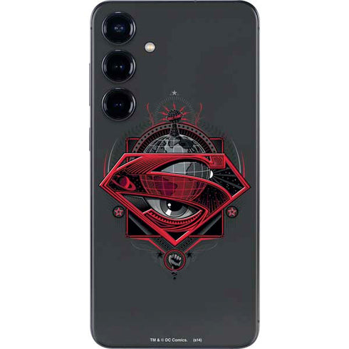 DC Comics Superman Grey Eye Collage Galaxy S25 Plus Skin