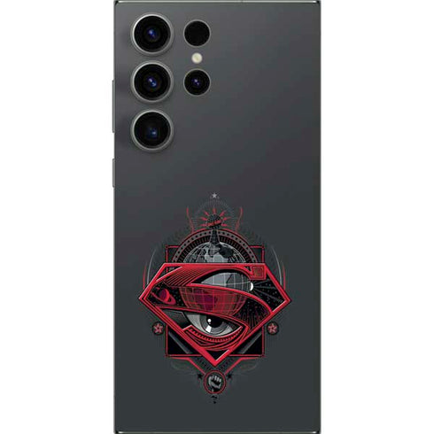 DC Comics Superman Grey Eye Collage Galaxy S25 Ultra Skin