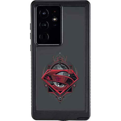 DC Comics Superman Grey Eye Collage Galaxy S24 Ultra Waterproof Case