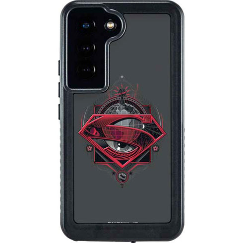 DC Comics Superman Grey Eye Collage Galaxy S24 Waterproof Case