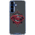 DC Comics Superman Grey Eye Collage Galaxy S25 Plus Clear Case