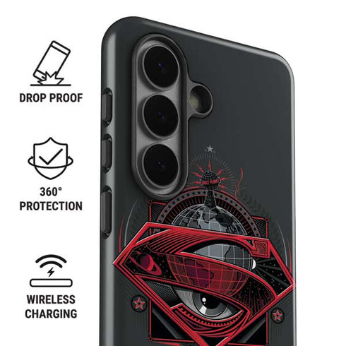 DC Comics Superman Grey Eye Collage Galaxy S26 Plus Impact Case