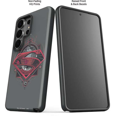 DC Comics Superman Grey Eye Collage Galaxy S26 Ultra Impact Case