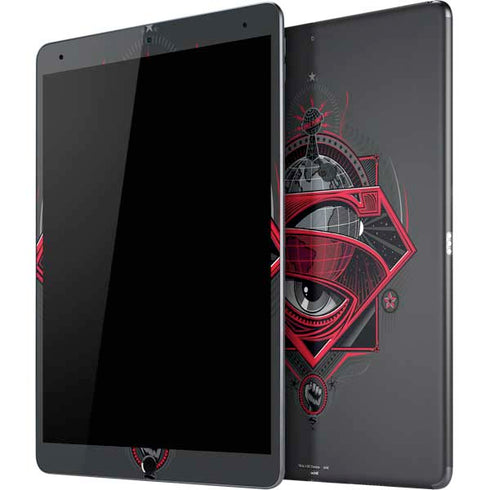 DC Comics Superman Grey Eye Collage iPad Skins