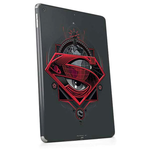 DC Comics Superman Grey Eye Collage Apple iPad Skin