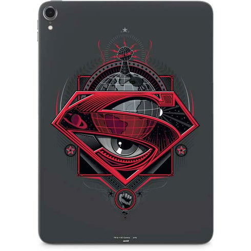 DC Comics Superman Grey Eye Collage Apple iPad Pro Skin