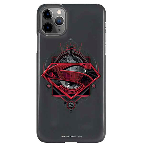 DC Comics Superman Grey Eye Collage iPhone Cases