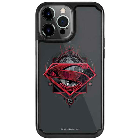 DC Comics Superman Grey Eye Collage iPhone Cases