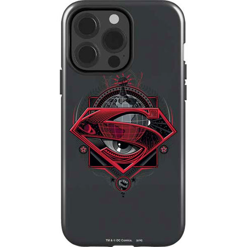 DC Comics Superman Grey Eye Collage iPhone 15 Pro Impact Case