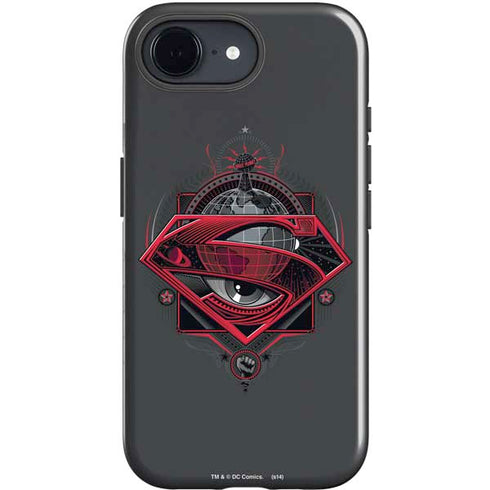 DC Comics Superman Grey Eye Collage iPhone 16e Impact Case