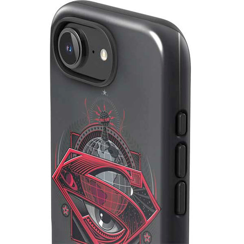 DC Comics Superman Grey Eye Collage iPhone 16e Impact Case