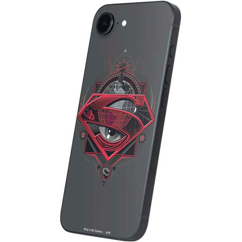 DC Comics Superman Grey Eye Collage iPhone 16e Skin