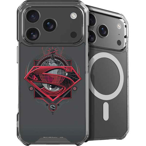 DC Comics Superman Grey Eye Collage iPhone 18 Pro MagSafe Case