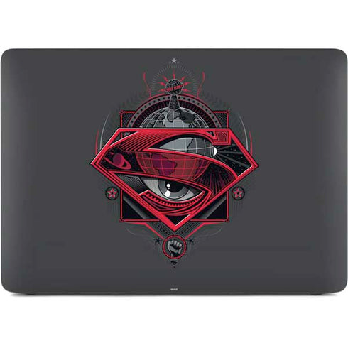 DC Comics Superman Grey Eye Collage Apple MacBook Air Skin