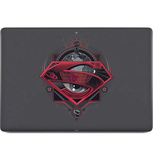 DC Comics Superman Grey Eye Collage MacBook Skins