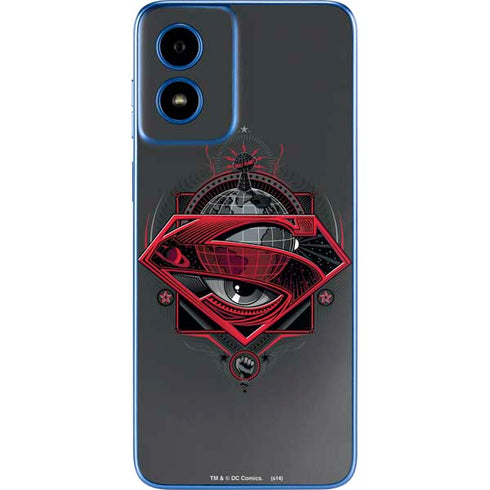 DC Comics Superman Grey Eye Collage Moto G Play 4G (2024) Skin