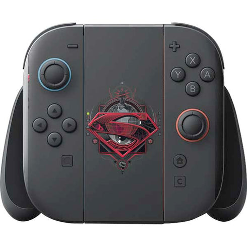 DC Comics Superman Grey Eye Collage Nintendo Switch 2 (2025) with Joy-Con Skin