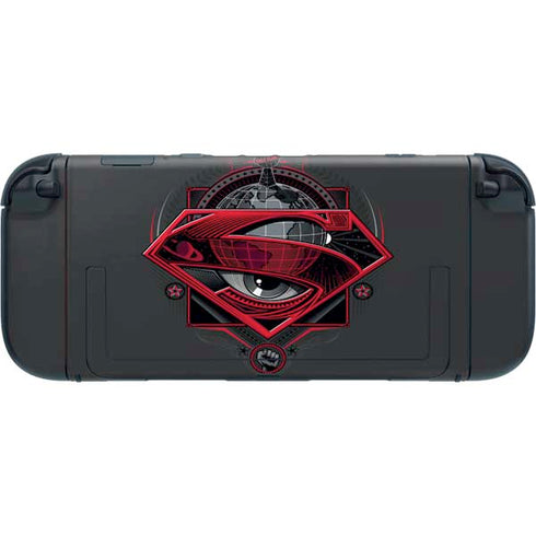 DC Comics Superman Grey Eye Collage Nintendo Switch 2 (2025) with Joy-Con Skin