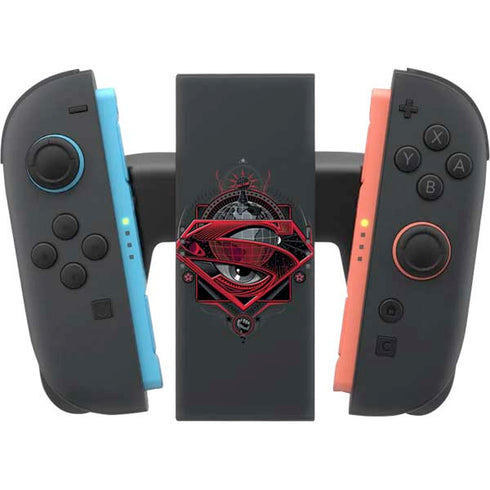 DC Comics Superman Grey Eye Collage Nintendo Switch 2 (2025) Joy-Con Controller Skin
