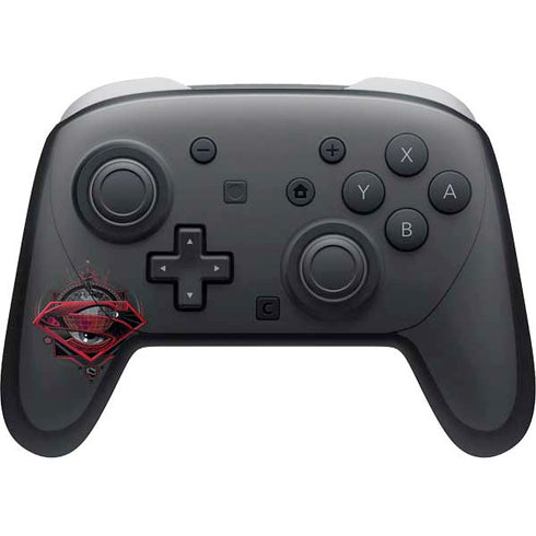 DC Comics Superman Grey Eye Collage Nintendo Switch 2 (2025) Pro Controller Skin