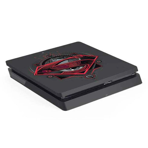 DC Comics Superman Grey Eye Collage PS4 Slim Skin