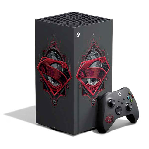 DC Comics Superman Grey Eye Collage XBox Series X Digital Edition Bundle Skin