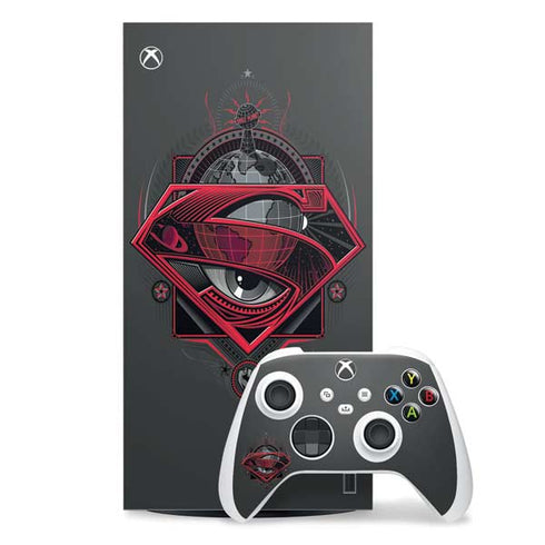 DC Comics Superman Grey Eye Collage Xbox Series X Skins