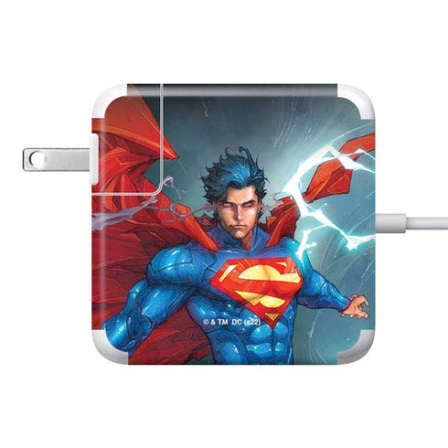 DC Comics Superman Heat Vision 85W Power Adapter (15 and 17 inch MacBook Pro Charger) Skin