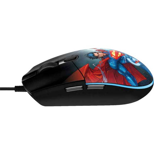DC Comics Superman Heat Vision G203 Prodigy RGB Wired Gaming Mouse Skin