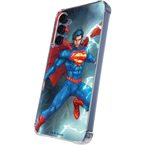 DC Comics Superman Heat Vision Galaxy A55 5G Clear Case