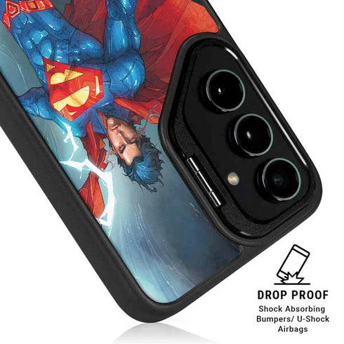 DC Comics Superman Heat Vision Galaxy S24 FE Kickstand Case