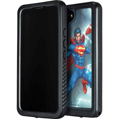 DC Comics Superman Heat Vision Galaxy S24 Plus Waterproof Case
