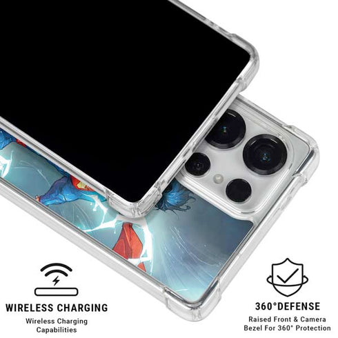 DC Comics Superman Heat Vision Galaxy S26 Ultra Clear Case