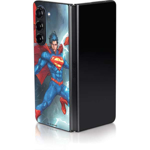 DC Comics Superman Heat Vision Galaxy Z Fold5 5G Skin
