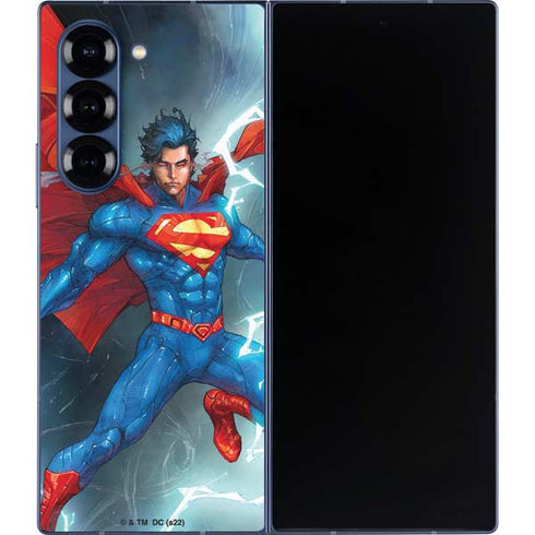 DC Comics Superman Heat Vision Galaxy Z Fold6 Skin