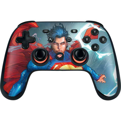 DC Comics Superman Heat Vision Google Stadia Controller Skin