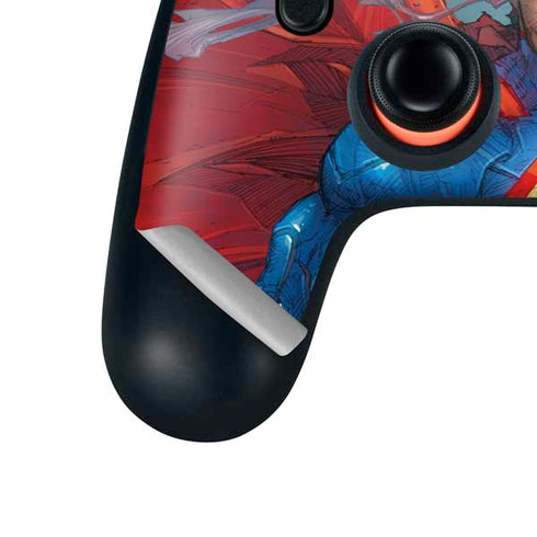 DC Comics Superman Heat Vision Google Stadia Controller Skin