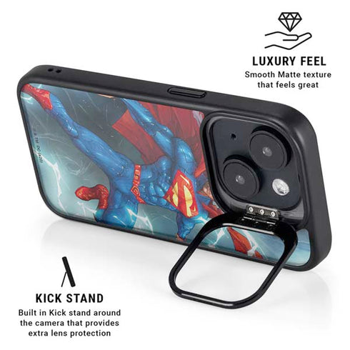 DC Comics Superman Heat Vision iPhone 14 Kickstand Case