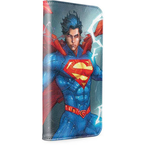 DC Comics Superman Heat Vision iPhone 15 Plus Folio Case