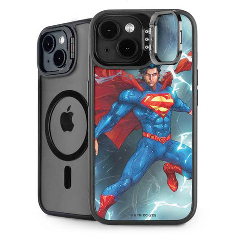 DC Comics Superman Heat Vision iPhone 15 Plus Kickstand Case