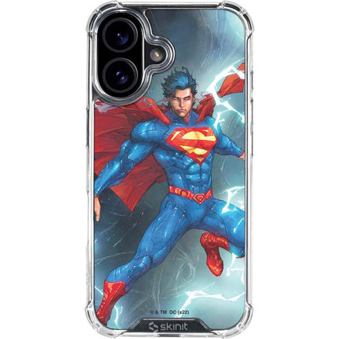 DC Comics Superman Heat Vision iPhone 16 Plus Clear Case