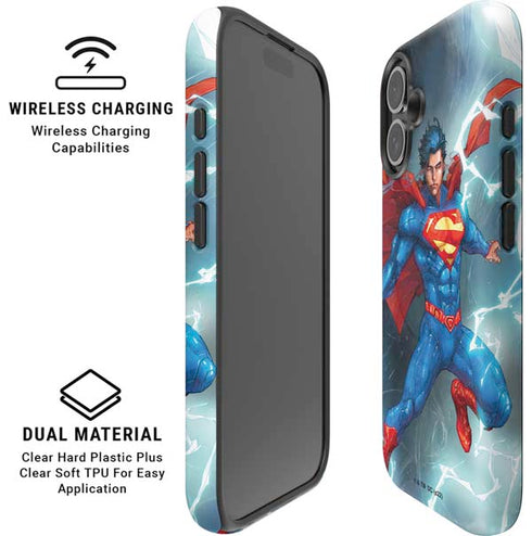 DC Comics Superman Heat Vision iPhone 16 Plus Magsafe Impact Case