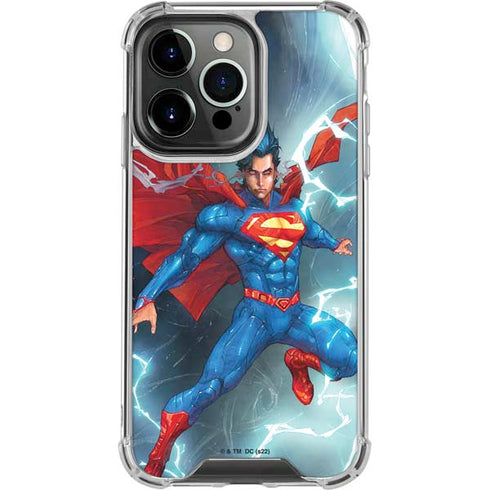 DC Comics Superman Heat Vision iPhone 16 Pro Clear Case