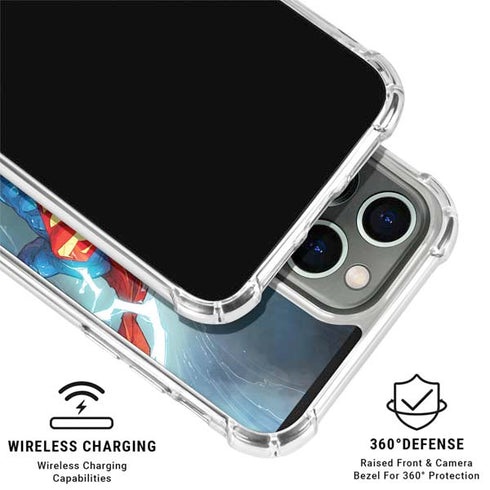 DC Comics Superman Heat Vision iPhone 16 Pro Clear Case