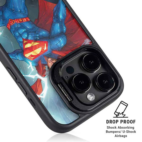 DC Comics Superman Heat Vision iPhone 16 Pro Kickstand Case