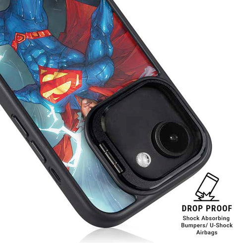 DC Comics Superman Heat Vision iPhone 16e Kickstand Case