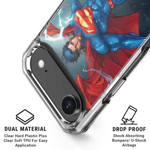 DC Comics Superman Heat Vision iPhone 17 Air Clear Case