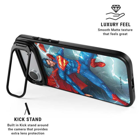 DC Comics Superman Heat Vision iPhone 17 Air Kickstand Case