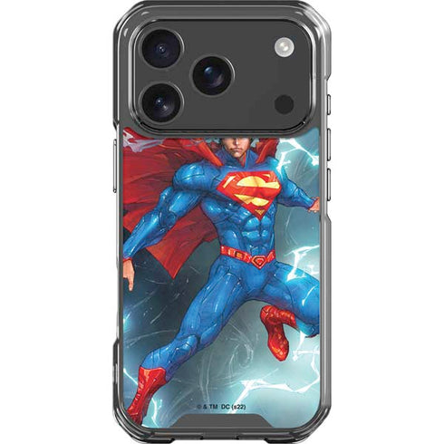 DC Comics Superman Heat Vision iPhone 17 Pro Clear Case