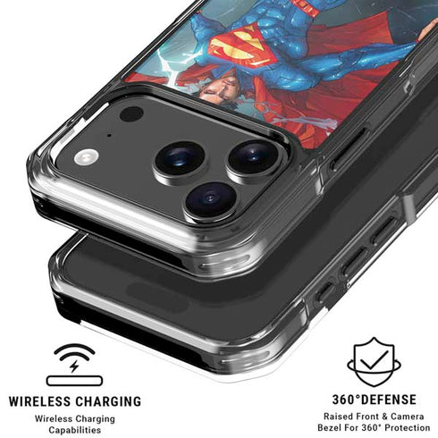 DC Comics Superman Heat Vision iPhone 18 Pro Clear Case